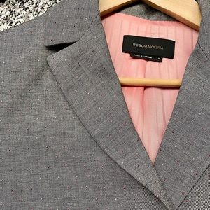 BCBG wool-blend blazer gray / grey